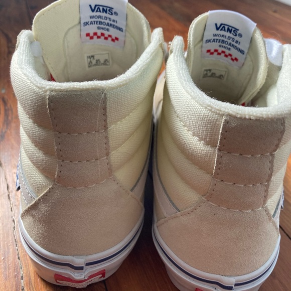 Vans Cream Hightops - Picture 7 of 7